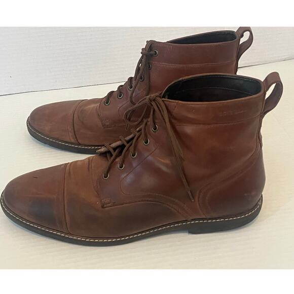 Cole Haan Boots Mens Grandzero Lug Boots Brown Sz 13 M - Picture 2 of 8